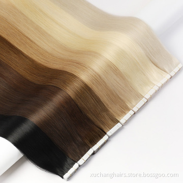 skin weft tape in human remy hair extension Wholesale vietnam japanese hair extensions t1 vendors invisible hair tape extension